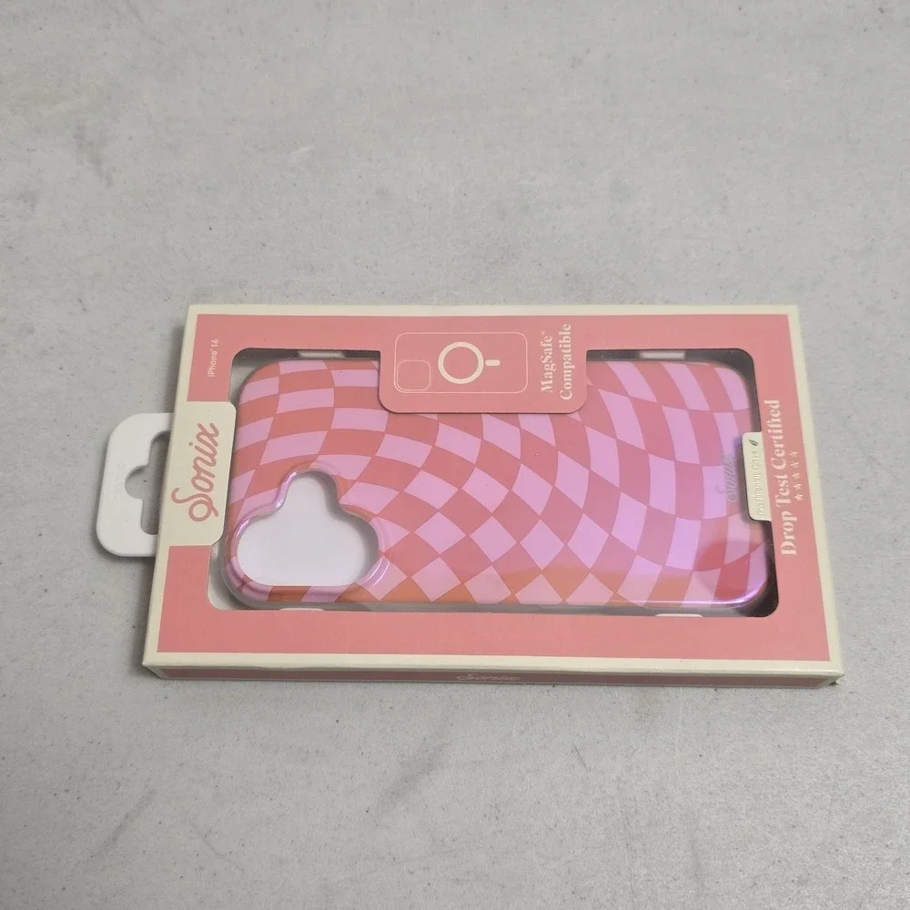 Sonix Apple iPhone 16 Case with MagSafe - Checkmate Pink